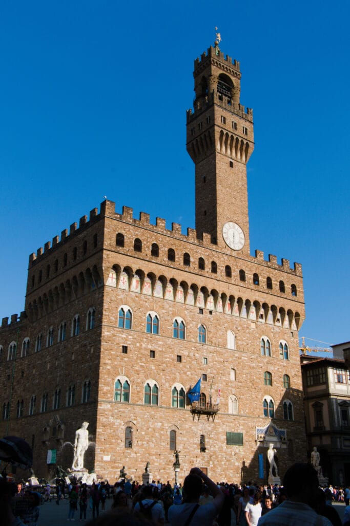 Photo taken on Florence free walking tour of Palazzo Vecchio in Florence on a Fujifilm X-T30 on the Tuscany Val D'Orcia itinerary trip