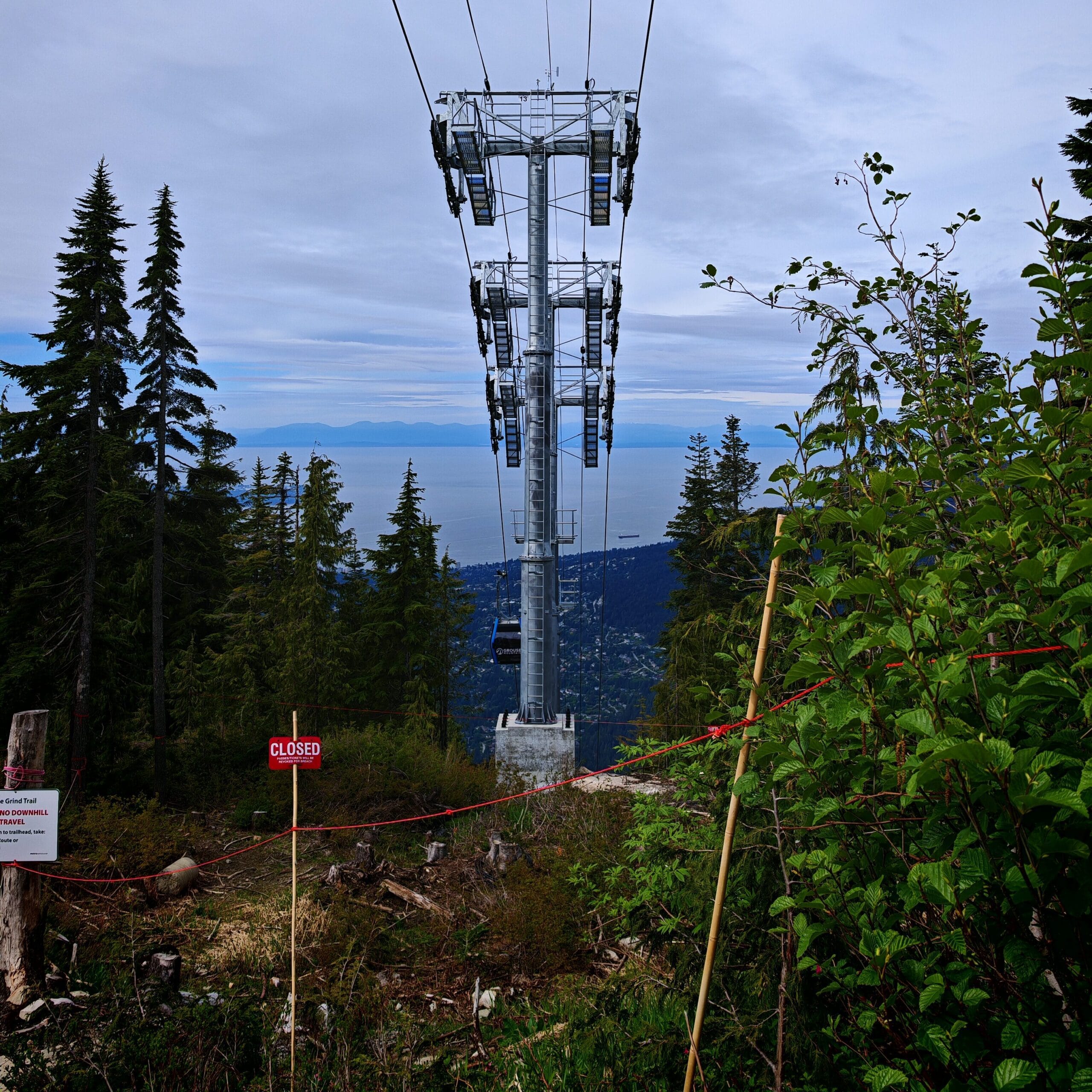 Grouse Grind Top next to Gondola