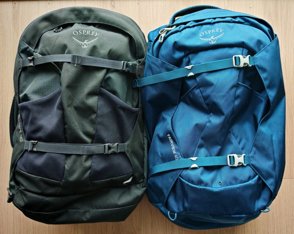 Osprey Farpoint 40 and Fairview 40