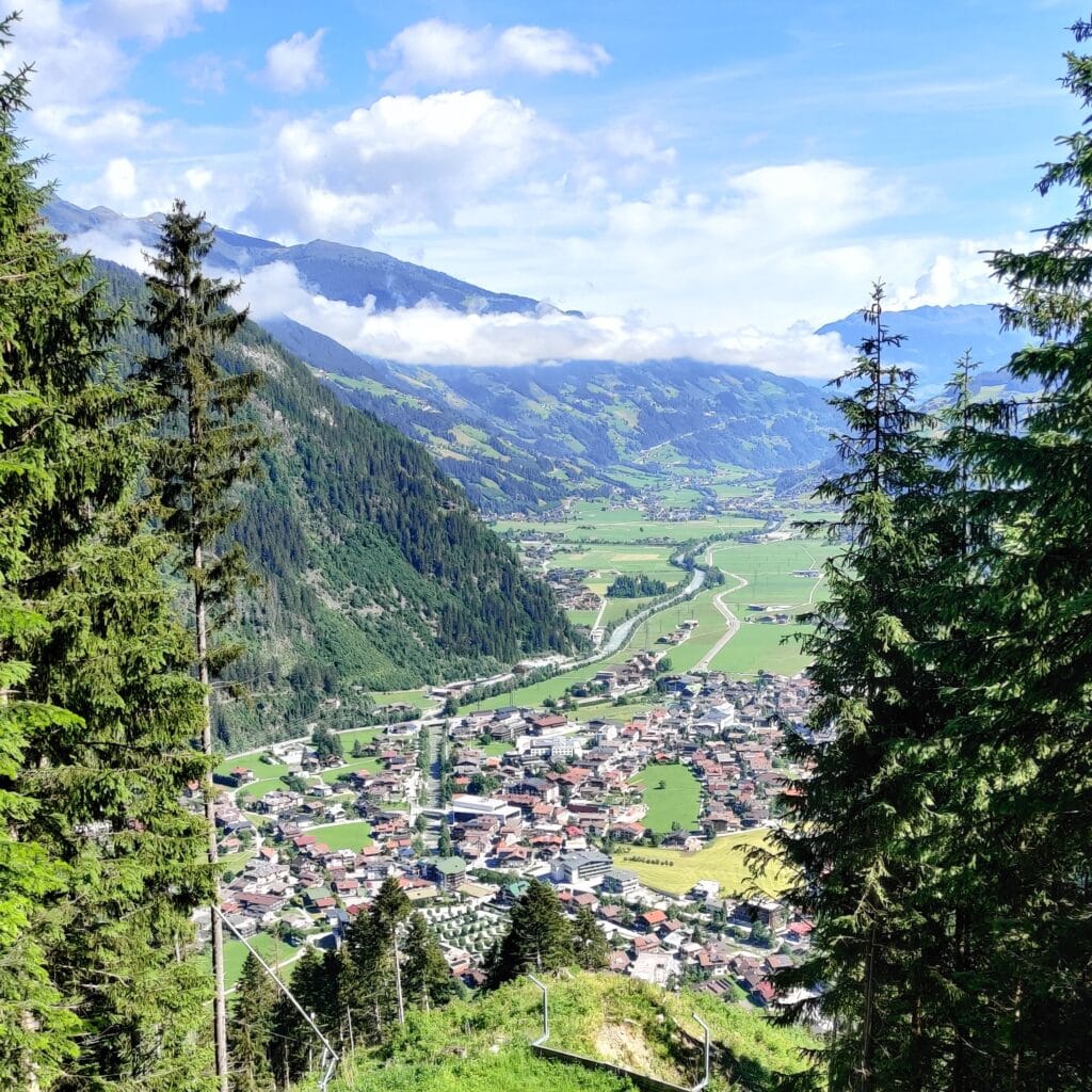 Mayrhofen from above