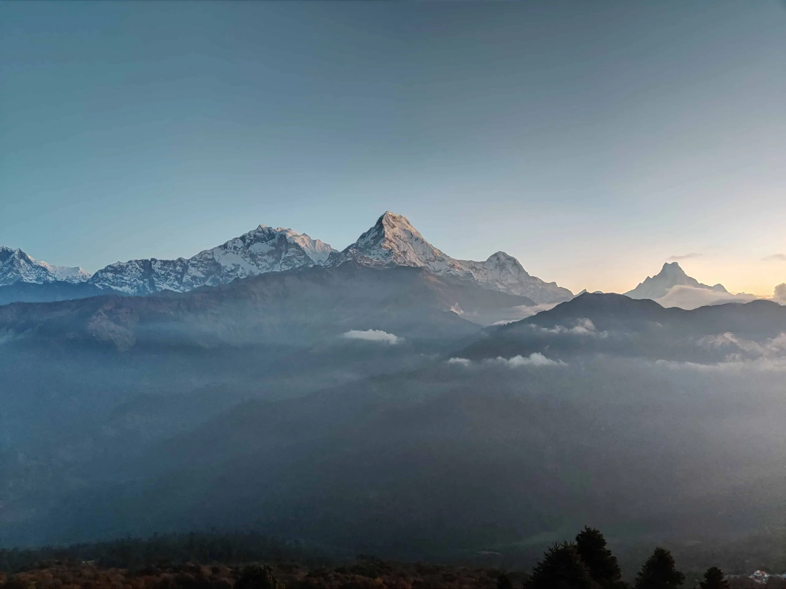 Annapurna Circuit trek — Poon Hill sunrise, Nepal