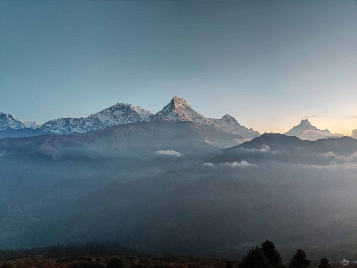 Annapurna Circuit trek — Poon Hill sunrise, Nepal