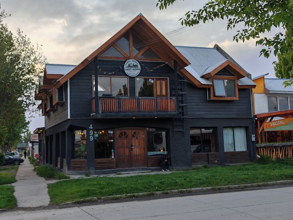 Last Hope Hostel exterior in Puerto Natales in Chile