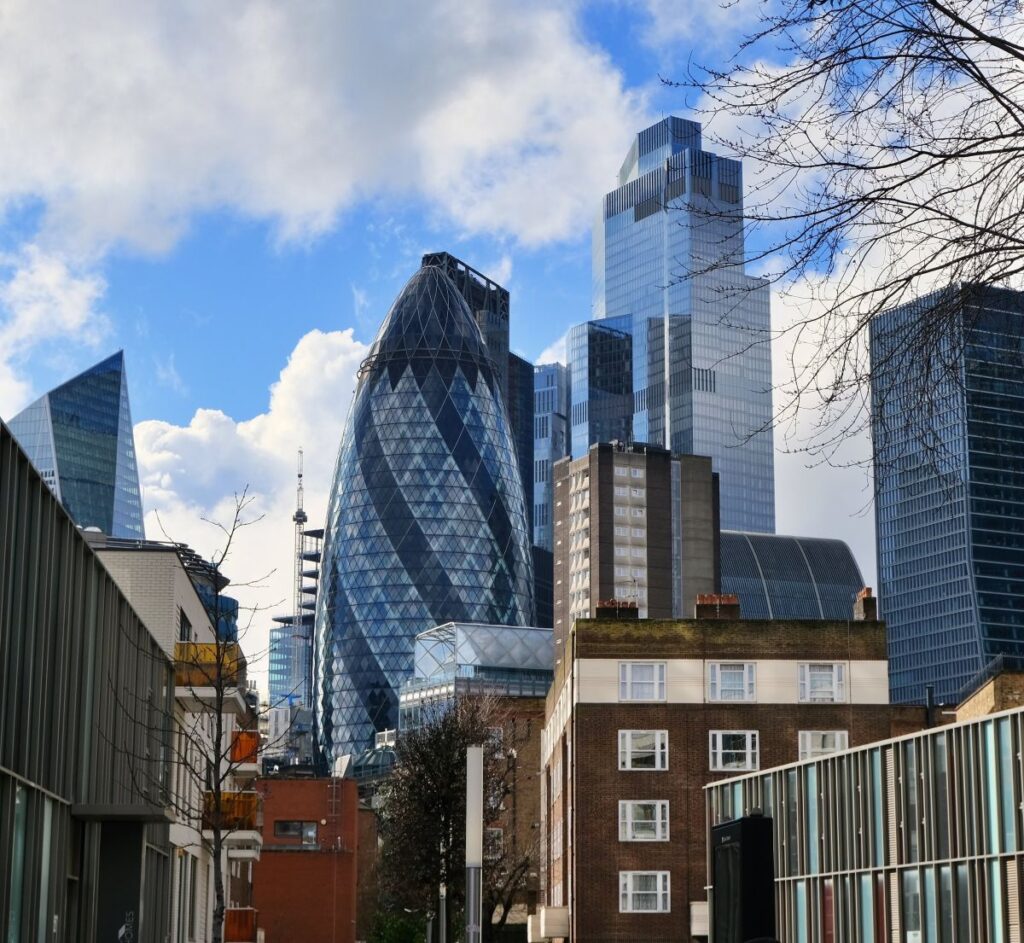 The Gherkin Tower in the City of London