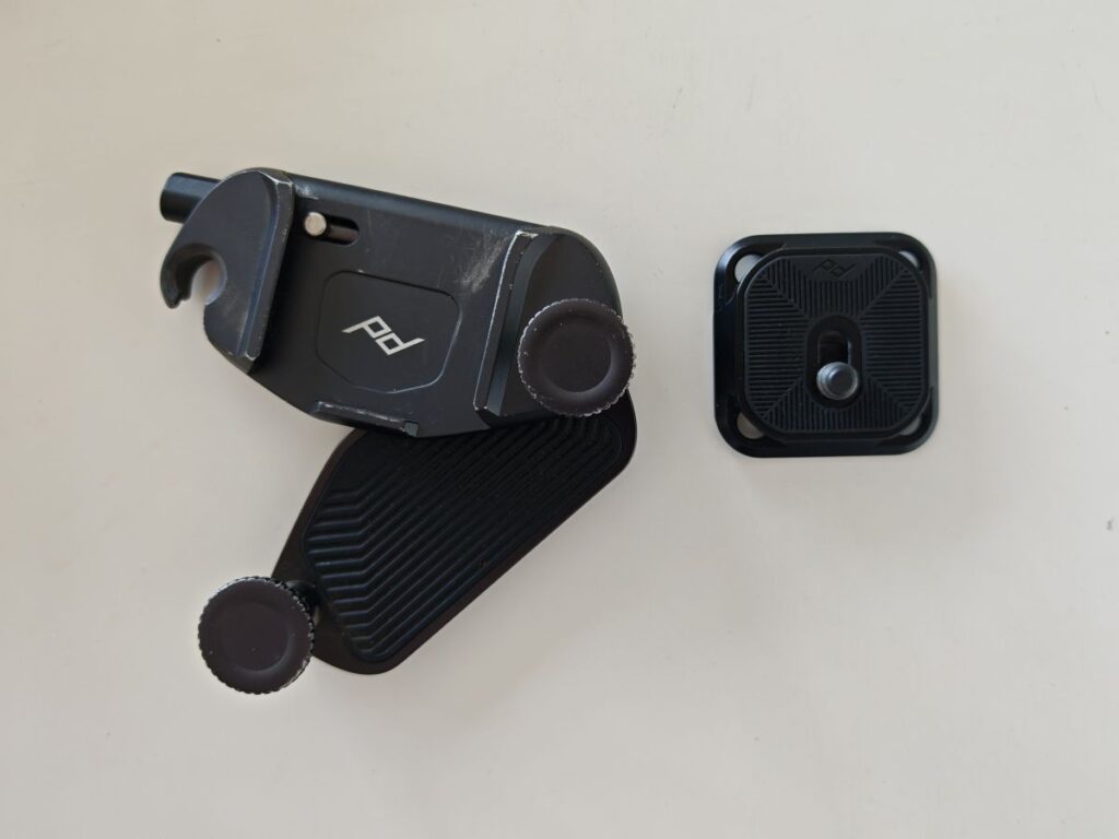 Peak Design Capture Clip in Black on a white background