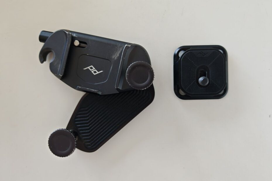 Peak Design Capture Clip in Black on a white background
