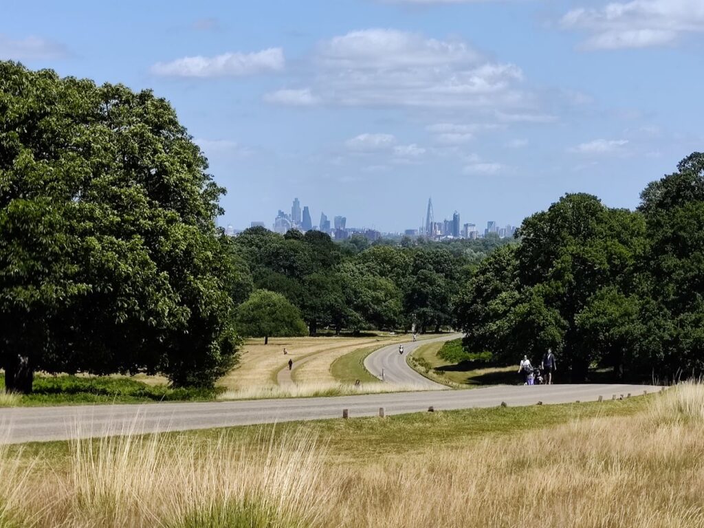 View of Central London from Richmond Hill in Richmond Upon Thames