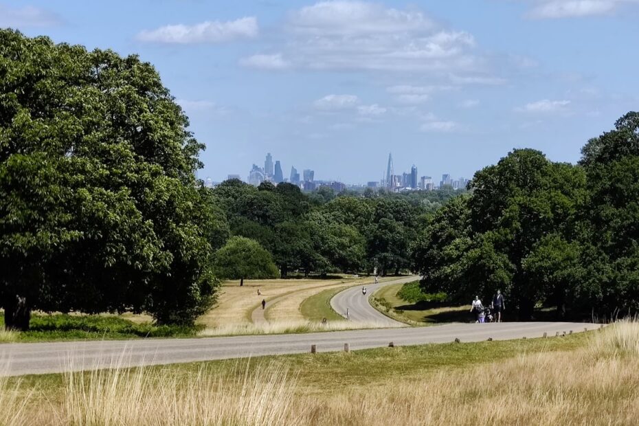 View of Central London from Richmond Hill in Richmond Upon Thames