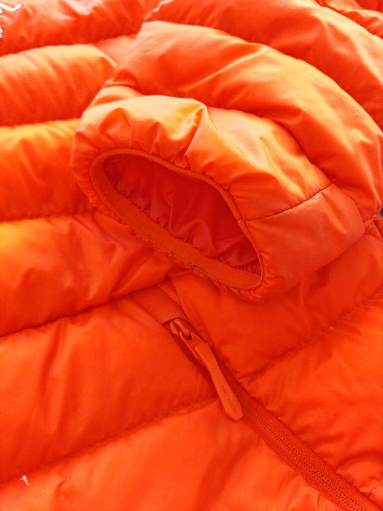 The sleev cuffs and zippers on the Arc'teryx Cerium Hoody
