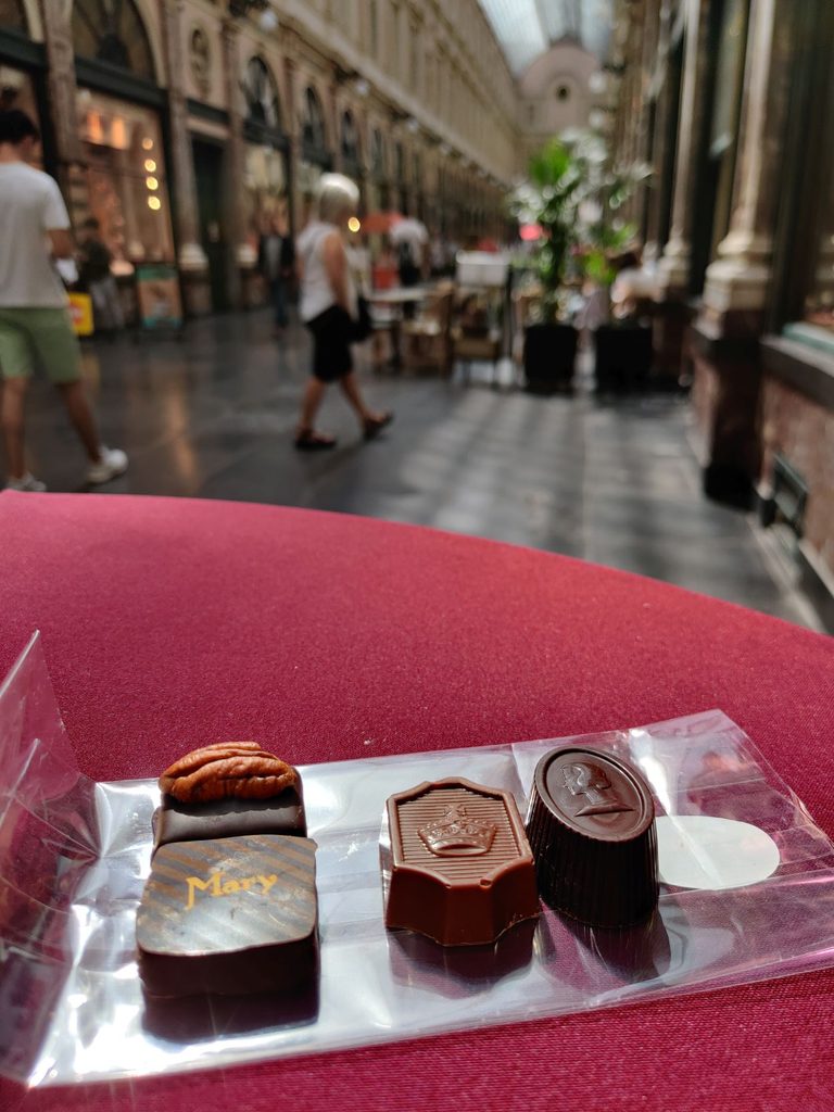 Mary Chocolatier in the Royal Gallery of Saint Hubert